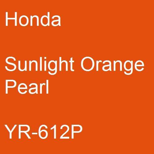 Honda, Sunlight Orange Pearl, YR-612P.